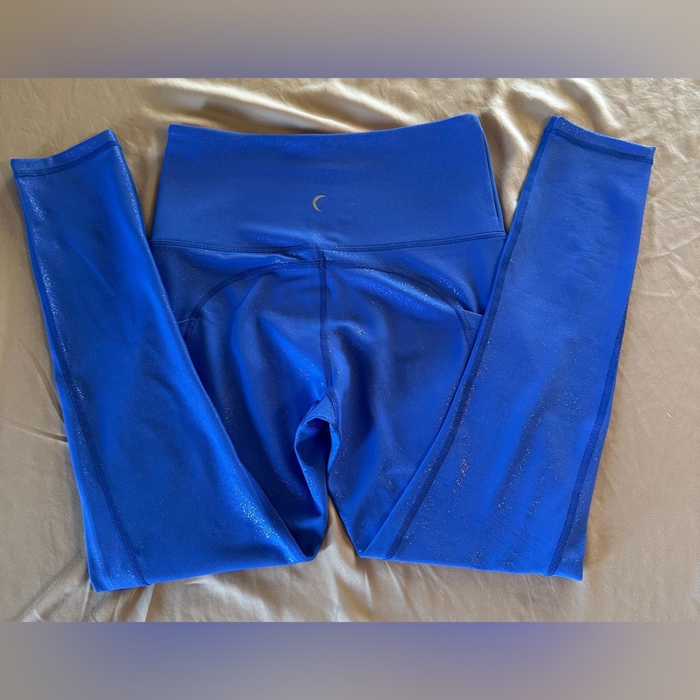 Zyia Active Shimmer Royal Blue Leggings Size Small - Picture 10 of 11